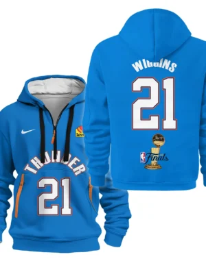 Aaron Wiggins Hoodie Half Zipper NBA 2025 For Fan Aaron Wiggins HVN1087AW062325HODZ