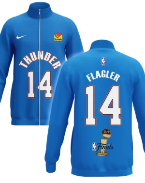 Adam Flagler Stand Collar Jacket NBA 2025 For Fan Adam Flagler HVN1087AF062325SCJ