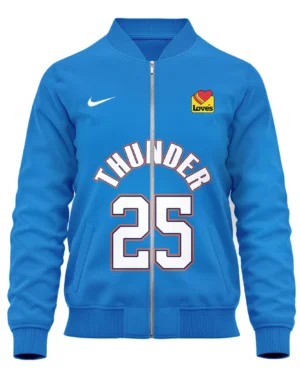 Ajay Mitchell Bomber Jacket NBA 2025 For Fan Ajay Mitchell HVN1087AM062325BOB