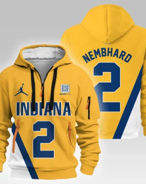 Andrew Nembhard Basketball Hoodie Half Zipper NBA 2025 For Fan Andrew Nembhard HVN1026PCAB052825HODZ