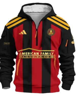 Atlanta United Hoodie Half Zipper NBA 2025 For Fan Atlanta United HVN1096AU062825HODZ
