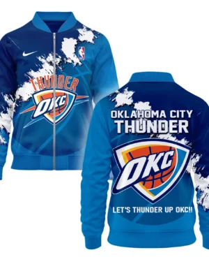Basketball Bomber Jacket NBA 2025 For Fan Basketball HVN1047THUNDER060425BOB