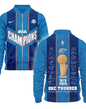 Basketball Bomber Jacket NBA 2025 For Fan Basketball HVN1093OKC062425BOB