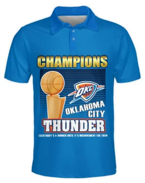 Basketball Club Polo Shirt NBA 2025 For Fan Basketball Club HVN1092OKC062425POS