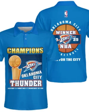 Basketball Club Polo Shirt NBA 2025 For Fan Basketball Club HVN1092OKC062425POS