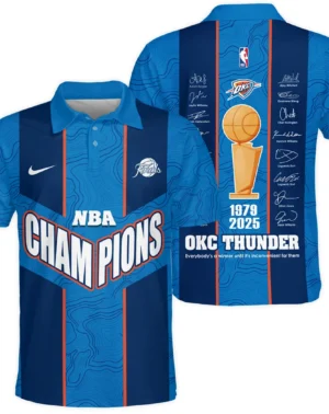 Basketball Club Polo Shirt NBA 2025 For Fan Basketball Club HVN1093OKC062425POS