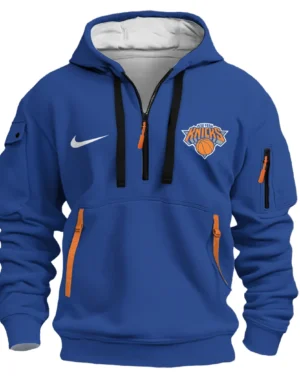 Basketball Hoodie Half Zipper NBA 2025 For Fan Basketball HVN1027KNICKS052825HODZ