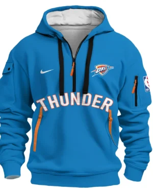 Basketball Hoodie Half Zipper NBA 2025 For Fan Basketball HVN1027THUNDER052825HODZ