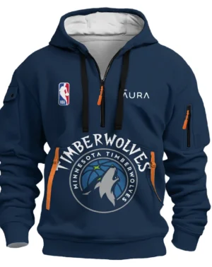 Basketball Hoodie Half Zipper NBA 2025 For Fan Basketball HVN1027WOLVES052825HODZ