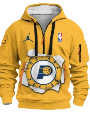 Basketball Hoodie Half Zipper NBA 2025 For Fan Basketball HVN1045PACER060325HODZ