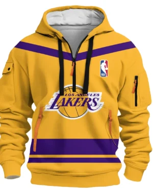 Basketball Hoodie Half Zipper NBA 2025 For Fan Basketball HVN1055LAL060725HODZ
