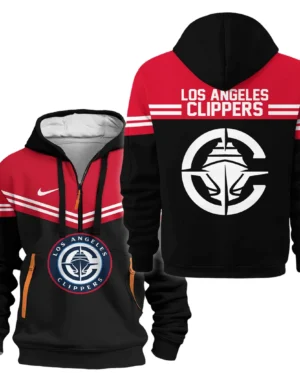 Basketball Hoodie Half Zipper NBA 2025 For Fan Basketball HVN1060LAC061125HODZ