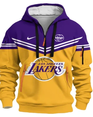 Basketball Hoodie Half Zipper NBA 2025 For Fan Basketball HVN1060LAL061125HODZ