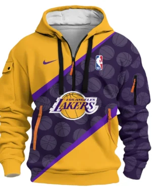 Basketball Hoodie Half Zipper NBA 2025 For Fan Basketball HVN1062LAL061225HODZ