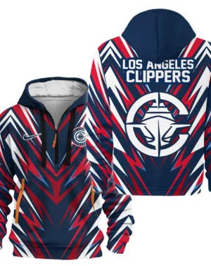 Basketball Hoodie Half Zipper NBA 2025 For Fan Basketball HVN1063LAC061225HODZ