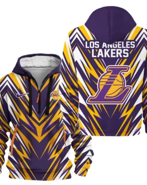 Basketball Hoodie Half Zipper NBA 2025 For Fan Basketball HVN1063LAL061225HODZ