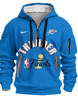 Basketball Hoodie Half Zipper NBA 2025 For Fan Basketball HVN1084OKC062325HODZ