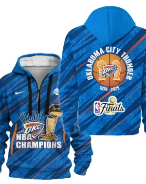 Basketball Hoodie Half Zipper NBA 2025 For Fan Basketball HVN1090OKC062425HODZ
