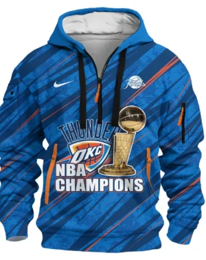 Basketball Hoodie Half Zipper NBA 2025 For Fan Basketball HVN1090OKC062425HODZ