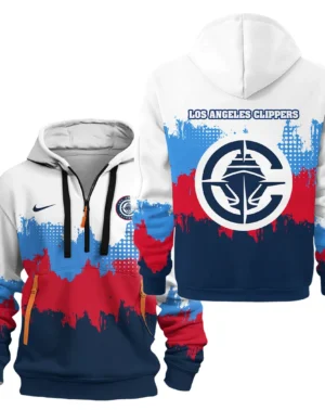 Basketball Hoodie Half Zipper NBA 2025 For Fan Basketball HVN1094LAC062625HODZ