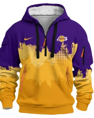 Basketball Hoodie Half Zipper NBA 2025 For Fan Basketball HVN1094LAL062625HODZ