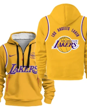 Basketball Hoodie Half Zipper NBA 2025 For Fan Basketball HVN1095LAL062725HODZ