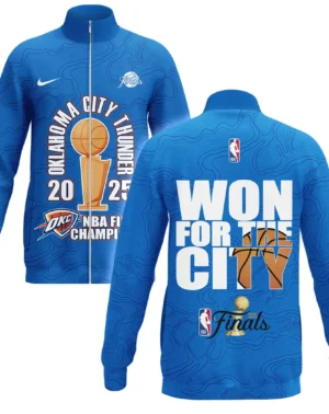 Basketball Stand Collar Jacket NBA 2025 For Fan Basketball HVN1089OKC062425SCJ