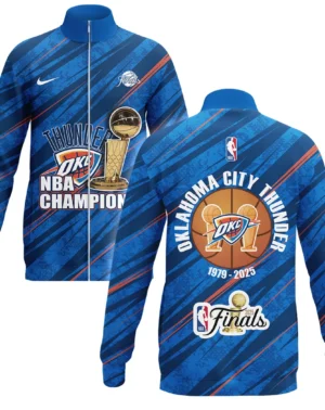 Basketball Stand Collar Jacket NBA 2025 For Fan Basketball HVN1090OKC062425SCJ