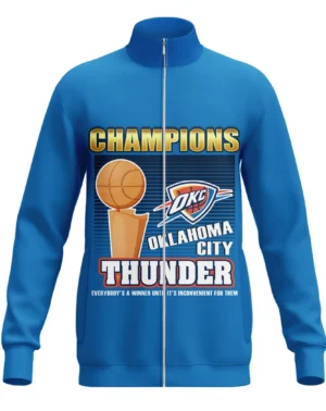 Basketball Stand Collar Jacket NBA 2025 For Fan Basketball HVN1092OKC062425SCJ