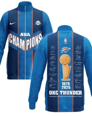 Basketball Stand Collar Jacket NBA 2025 For Fan Basketball HVN1093OKC062425SCJ