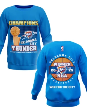 Basketball Sweatshirt NBA 2025 For Fan Basketball HVN1092OKC062425SW