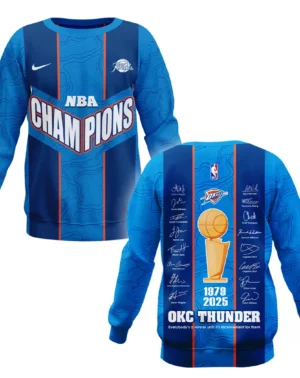 Basketball Sweatshirt NBA 2025 For Fan Basketball HVN1093OKC062425SW