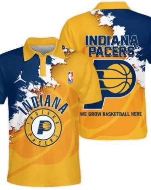 Basketball Team Polo Shirt NBA 2025 For Fan Basketball Team HVN1047PACER060425POS