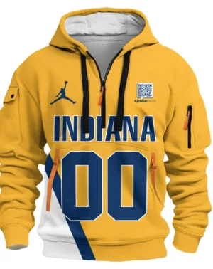 Bennedict Mathurin Basketball Hoodie Half Zipper NBA 2025 For Fan Bennedict Mathurin HVN1026PCBM052825HODZ