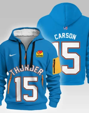 Branden Carlson Basketball Hoodie Half Zipper NBA 2025 For Fan Branden Carlson HVN1026THDBC052825HODZ