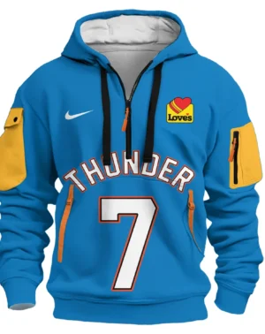 Chet Holmgren Basketball Hoodie Half Zipper NBA 2025 For Fan Chet Holmgren HVN1026THDCH052825HODZ