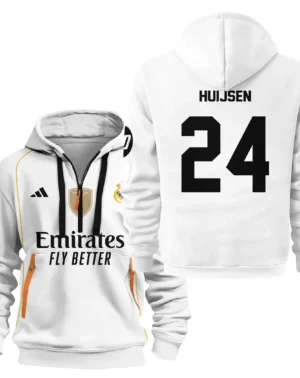 Fans Gift Sport Hoodie Half Zipper For Fan Football HVN1100DH070125HODZ