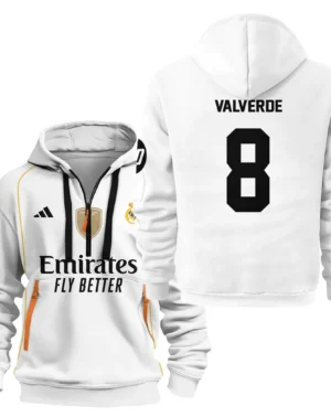 Fans Gift Sport Hoodie Half Zipper For Fan Football HVN1100FV070125HODZ
