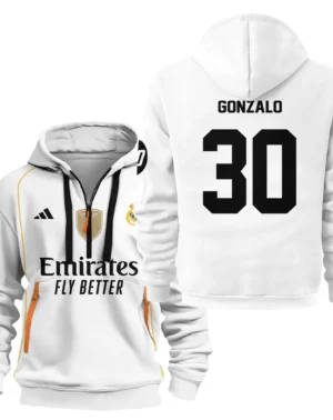 Fans Gift Sport Hoodie Half Zipper For Fan Football HVN1100GG070125HODZ