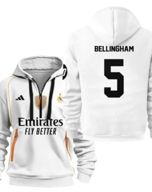 Fans Gift Sport Hoodie Half Zipper For Fan Football HVN1100JB070125HODZ