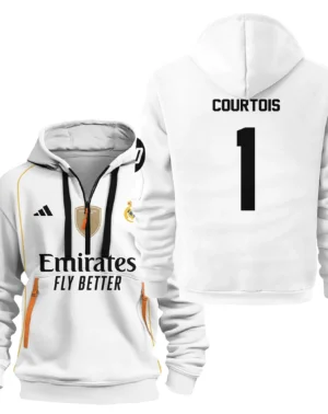 Fans Gift Sport Hoodie Half Zipper For Fan Football HVN1100TC070125HODZ
