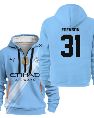 Fans Gift Sport Hoodie Half Zipper For Fan Football HVN1102EM070125HODZ
