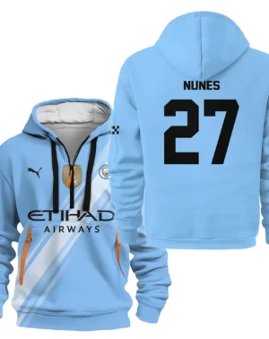 Fans Gift Sport Hoodie Half Zipper For Fan Football HVN1102MN070125HODZ