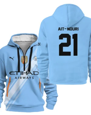 Fans Gift Sport Hoodie Half Zipper For Fan Football HVN1102RAN070125HODZ