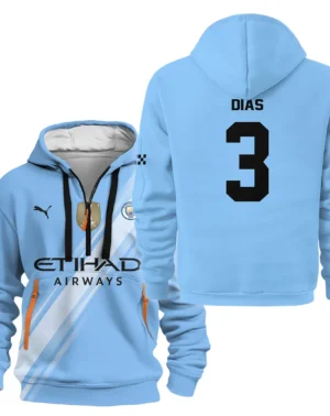 Fans Gift Sport Hoodie Half Zipper For Fan Football HVN1102RD070125HODZ