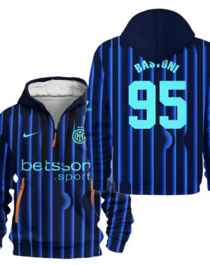 Fans Gift Sport Hoodie Half Zipper For Fan Football HVN1104AB070225HODZ