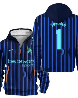 Fans Gift Sport Hoodie Half Zipper For Fan Football HVN1104YS070225HODZ