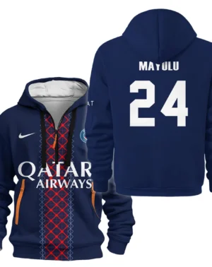 Fans Gift Sport Hoodie Half Zipper For Fan Football HVN1105SM070225HODZ