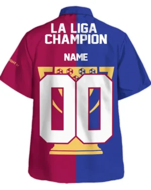 Football Club Hawaiian Shirt La Liga Champion 2025 For Fan Football Club HVN1006LALIGACUS05142025HAW