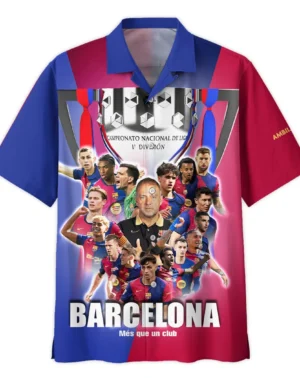 Football Club Hawaiian Shirt La Liga Champion 2025 Gifts For Fan Football Club HVN1007LALIGA05142025HAW